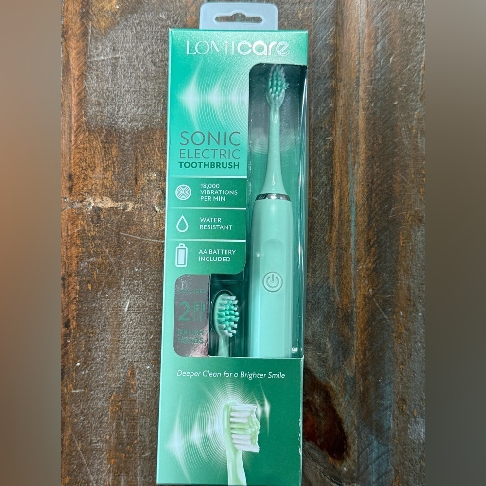 Ⓜ️LOMIcore Sonic Electric Toothbrush 18,000 Vibrations Mint Green New in Box